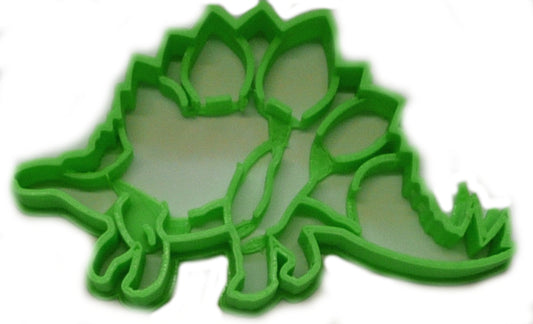 6x Stegosaurus Dinosaur Fondant Cutter Cupcake Topper 1.75" USA FD2398