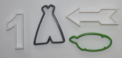 Wild One First 1st Birthday Party Celebration Set Of 4 Cookie Cutters USA PR1066