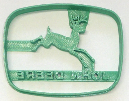 John Deere Vintage Logo With Words Farm Tractor Cookie Cutter USA PR3868