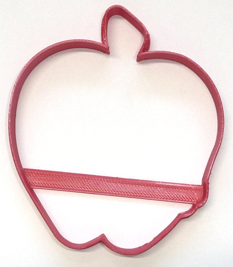 6x Poison Apple Outline Fondant Cutter Cupcake Topper 1.75 IN USA FD3876