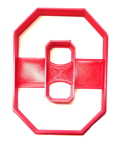 6x Ohio State University Fondant Cutter Cupcake Topper Size 1.75" USA FD2453