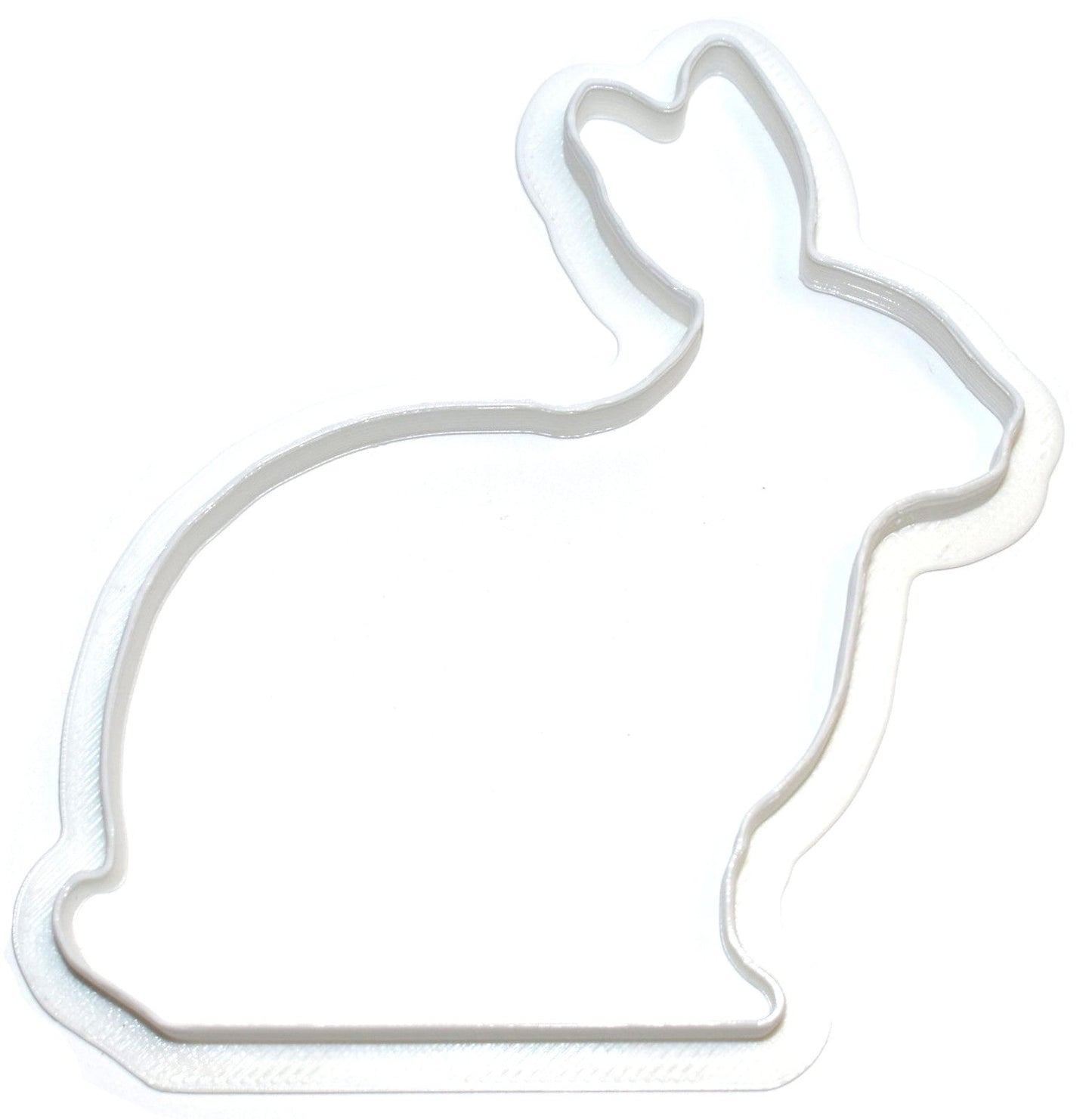 Large Size Easter Bunny Rabbit Sitting Outline Cookie Cutter Made in USA PR217