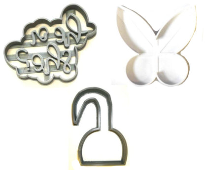 Pirate Or Pixie Gender Reveal Baby Shower Set Of 3 Cookie Cutters USA PR1194