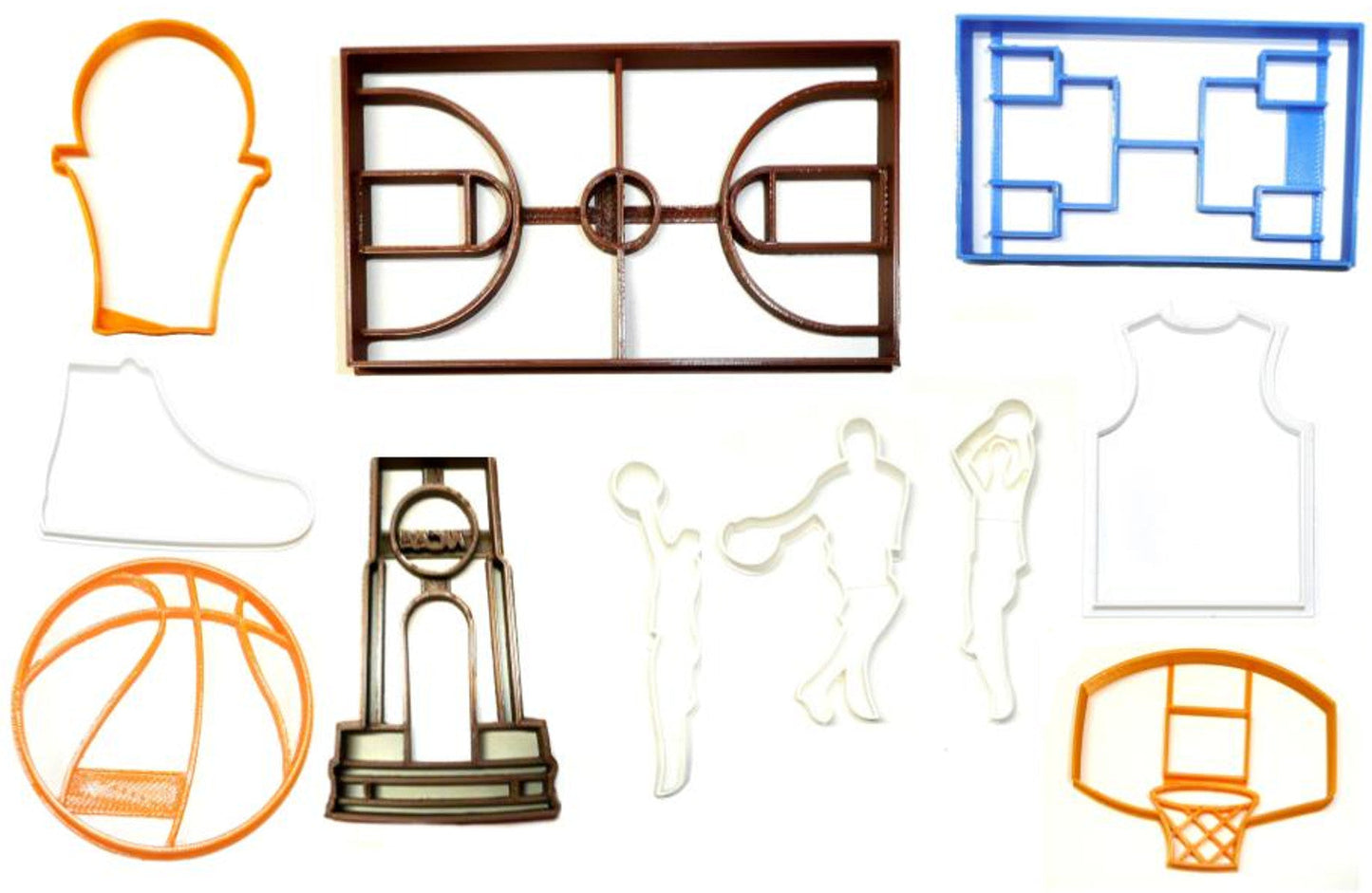Basketball March Madness Brackets Final Four Set Of 11 Cookie Cutters USA PR1159