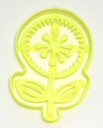 6x Dandelion Flower Fondant Cutter Cupcake Topper 1.75 IN USA FD2653