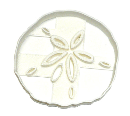 6x Sand Dollar Beach Shell Fondant Cutter Cupcake Topper 1.75 IN USA FD2592