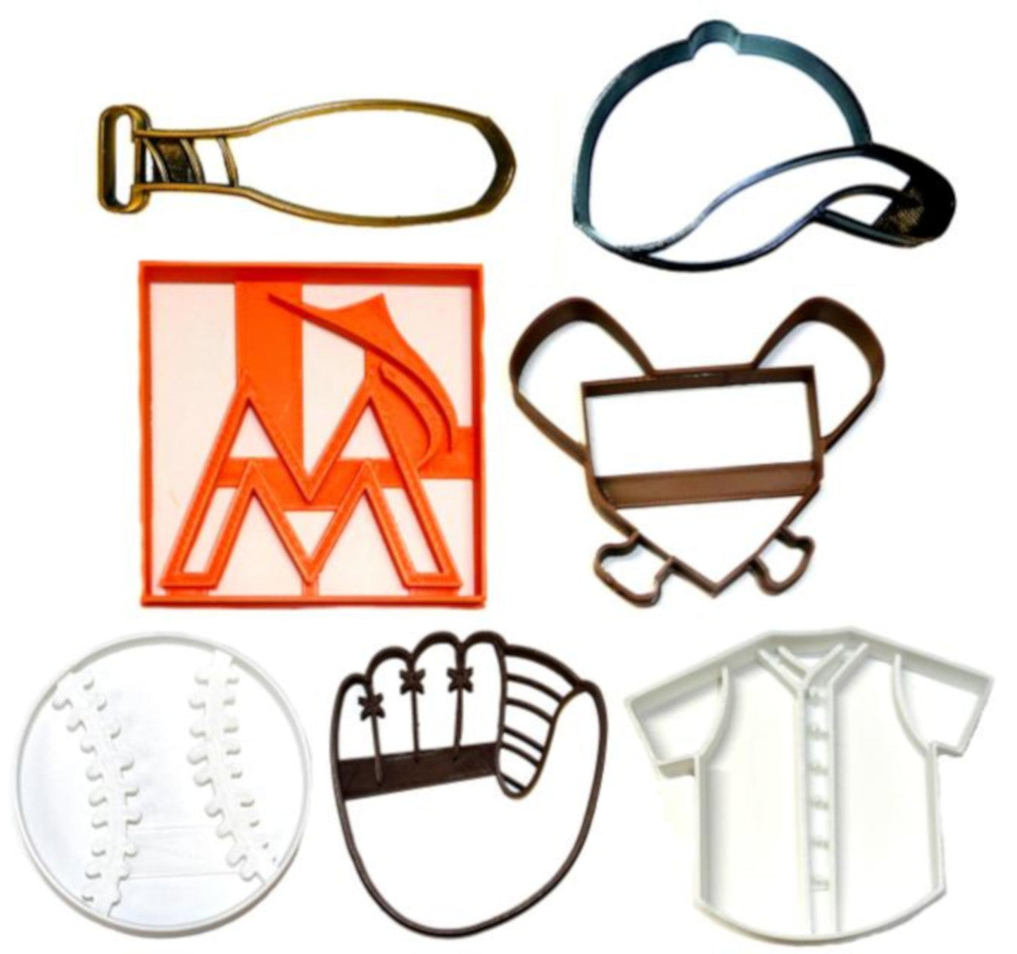 Miami Marlins MLB Baseball Team Logo Set of 7 Cookie Cutters USA PR1275