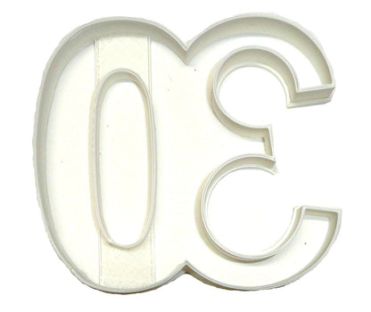 Number 30 Thirty Birthday Anniversary Sports Cookie Cutter USA PR108-30