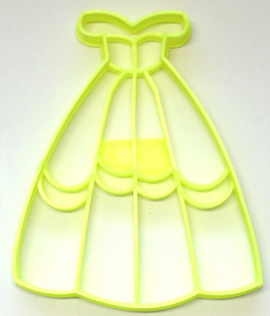 6x Belle Princess Dress Fondant Cutter Cupcake Topper 1.75 IN USA FD2908