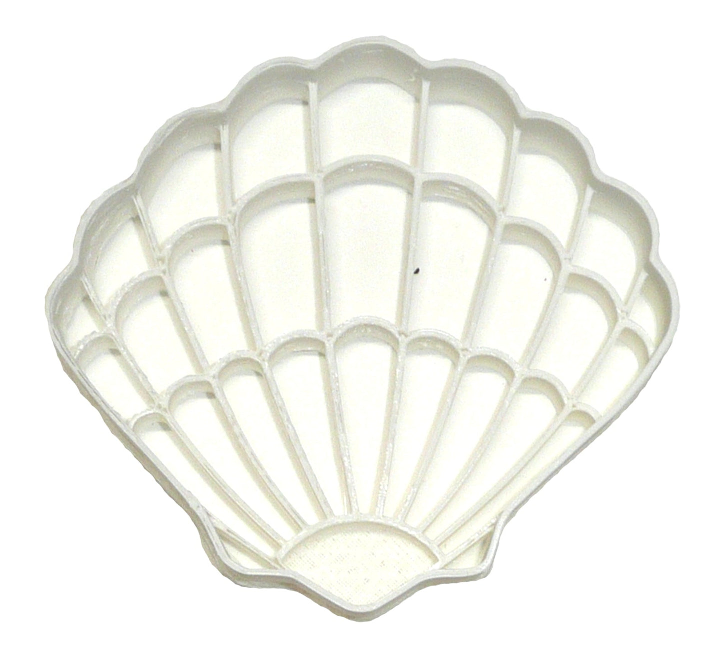 6x Scallop Clam Shell Fondant Cutter Cupcake Topper 1.75 IN USA FD2593