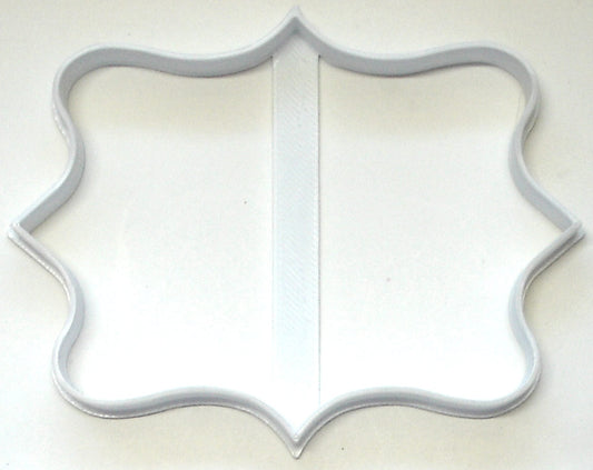 6x Frame Plaque Fancy Fondant Cutter Cupcake Topper 1.75 IN USA FD2958