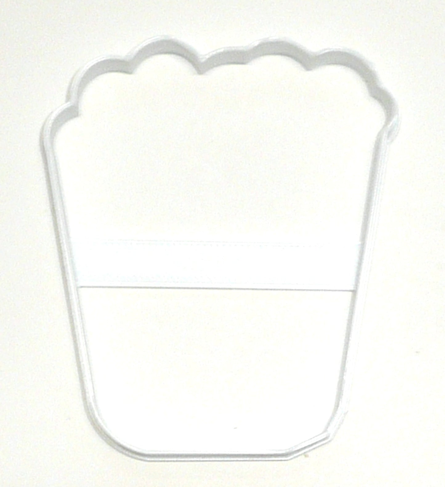 6x Popcorn Outline Fondant Cutter Cupcake Topper 1.75 IN USA FD2673