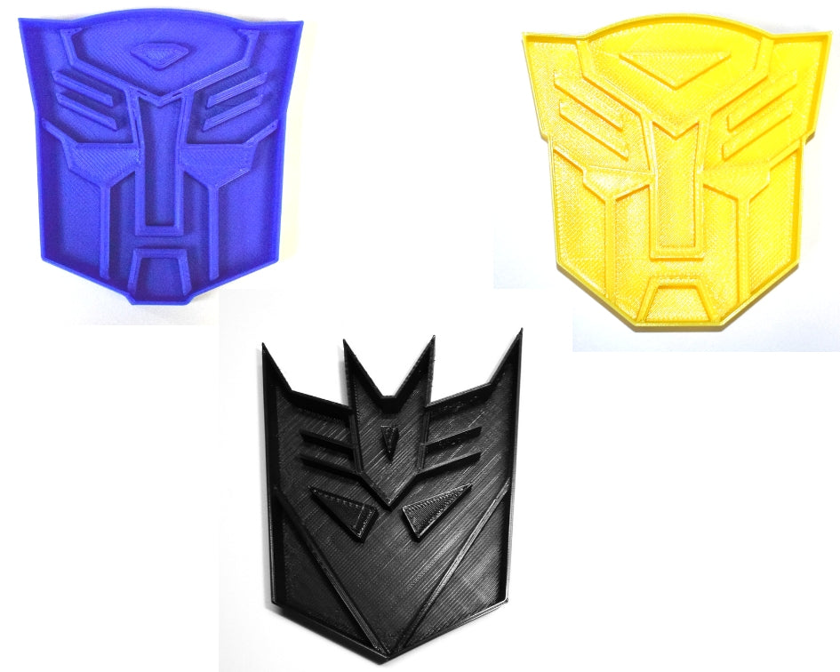 Transformers Autobot Decepticon Bumblebee Set Of 3 Cookie Cutters USA PR1004