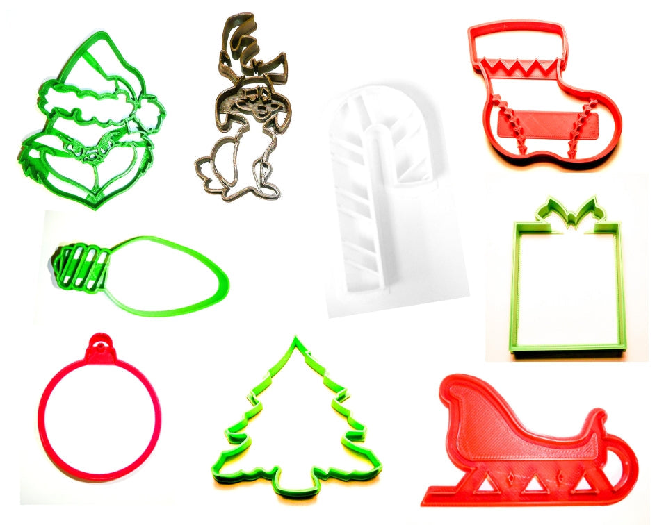 How The Grinch Stole Christmas Movie Set Of 9 Cookie Cutters USA PR1119
