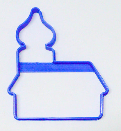 House Outline With Onion Dome Steeple Roof 4 Inch Size Cookie Cutter USA PR3081