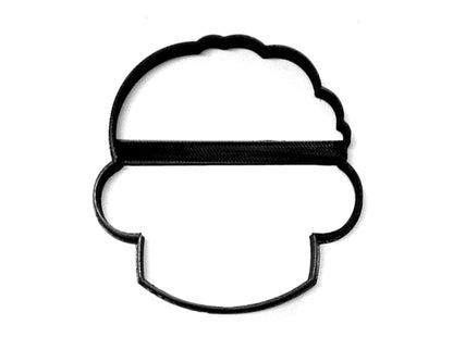 Monster Face Outline Scary Creature Halloween Cookie Cutter USA PR3123