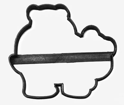 Momma Bear With Baby Cub On Back Outline Wildlife Cookie Cutter USA PR3128