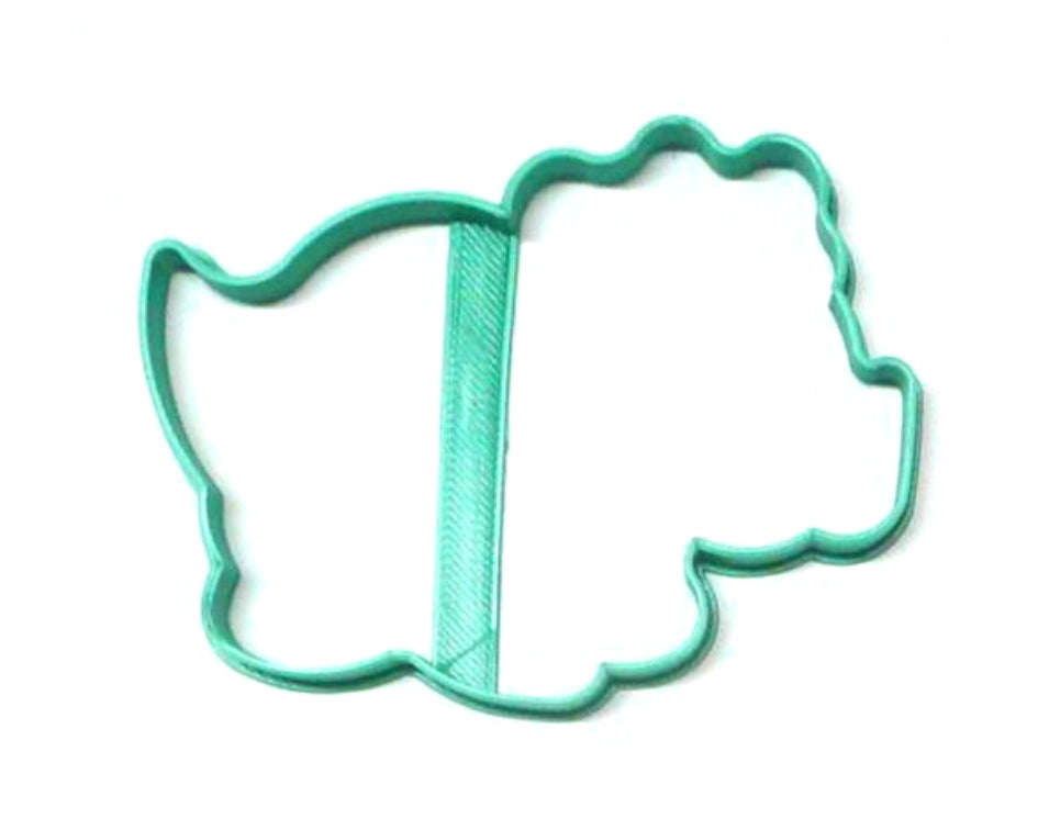 Triceratops Dinosaur Three Horns Dino Outline Cookie Cutter USA PR3162