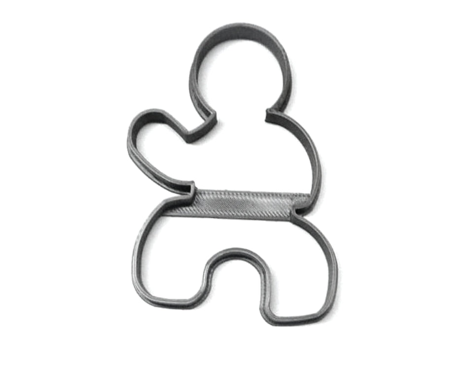 Ninja Gingerbread Man Outline Pose 2 Christmas Cookie Cutter USA PR3209