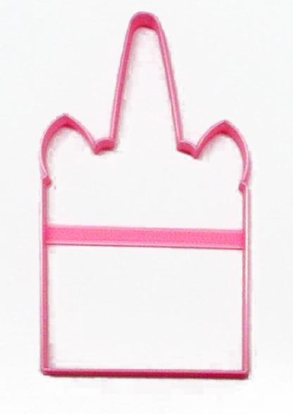 Square Unicorn Head Outline Magical Horse Spiral Horn Cookie Cutter USA PR3233