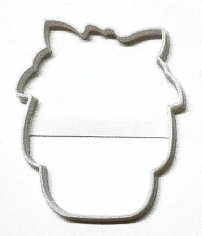 Sugar Skull Flower Crown Outline Dia De Los Muertos Cookie Cutter USA PR3239