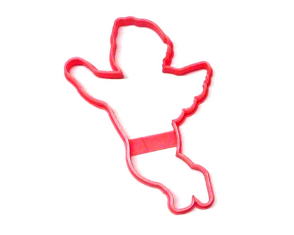 Flying Cupid Outline Love Cherub Valentine Sweetheart Cookie Cutter USA PR3269