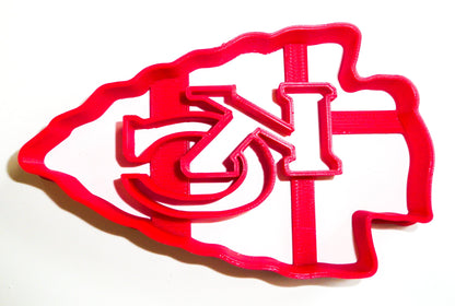 Kansas City Chiefs KC Football Cookie Cutter Made in USA PR975