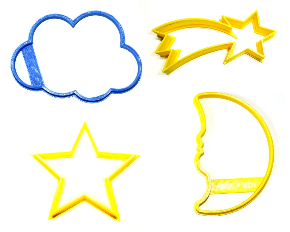 Twinkle Twinkle Little Star Baby Shower Set Of 4 Cookie Cutters USA PR1081