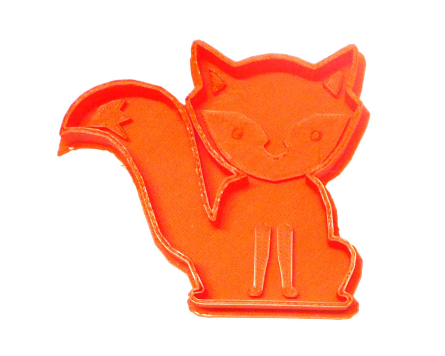 6x Baby Fox Animal Fondant Cutter Cupcake Topper 1.75" USA FD2038