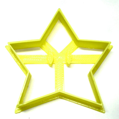 6x Super Mario Star Fondant Cutter Cupcake Topper 1.75" USA FD2092