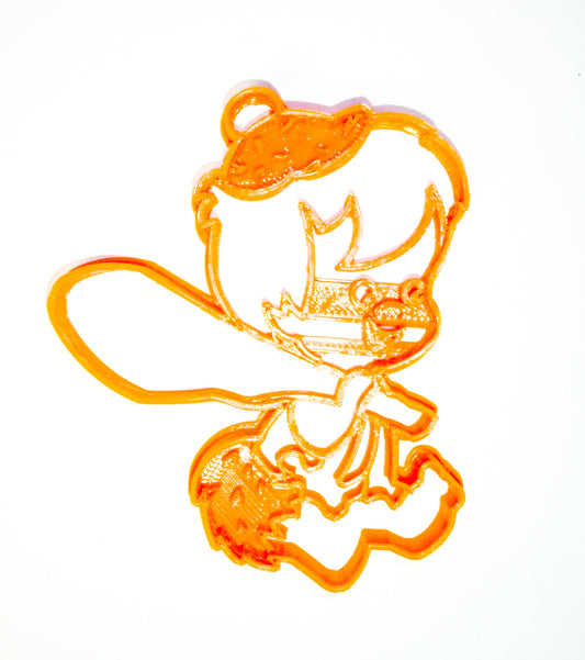 6x Bamm-Bamm Rubble Fondant Cutter Cupcake Topper 1.75 IN USA FD2260