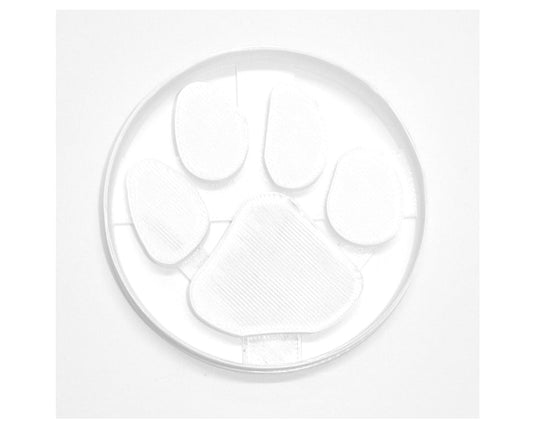 6x Tiger Paw Print Fondant Cutter Cupcake Topper 1.75 IN USA FD2667