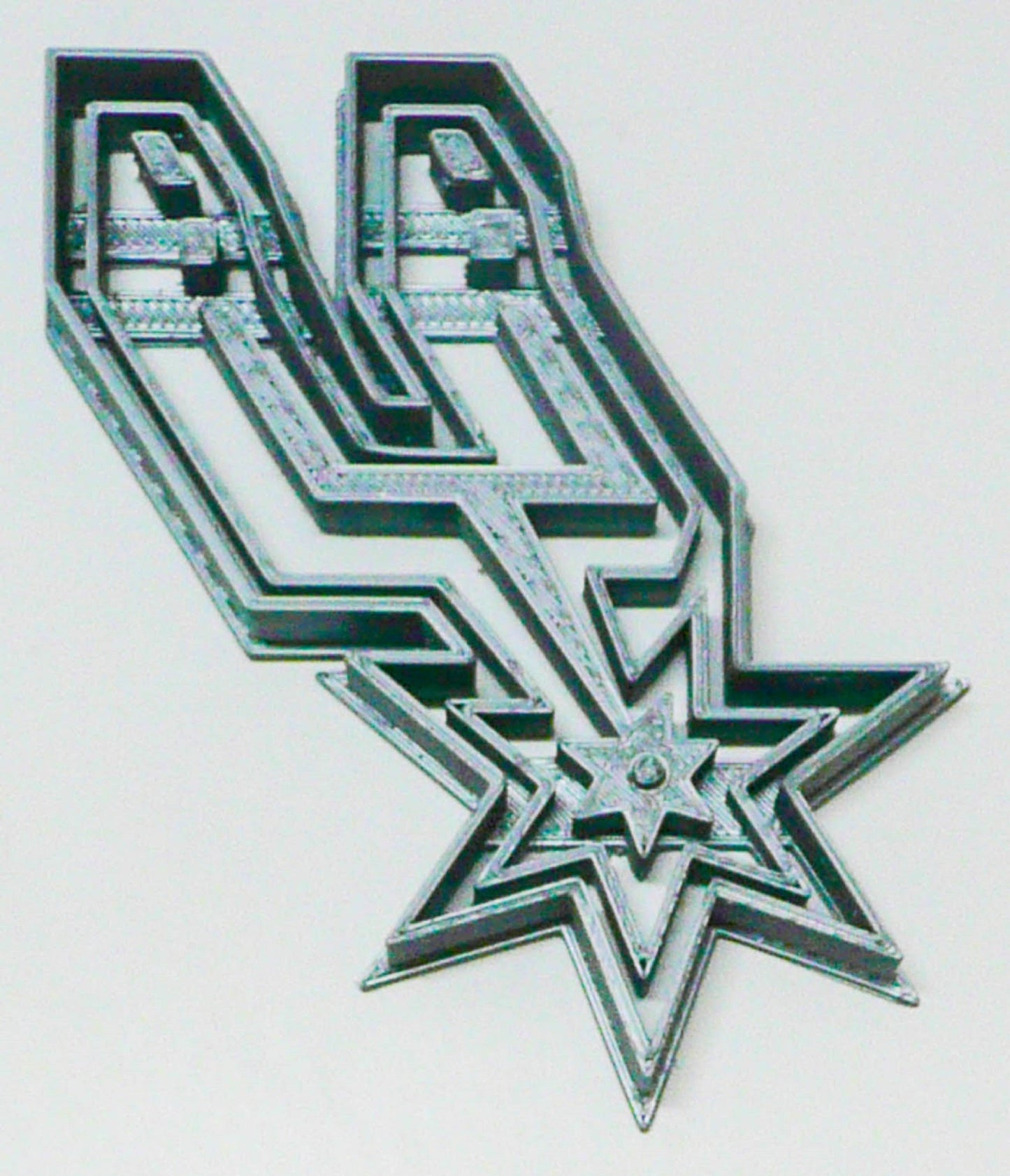 6x San Antonio Spurs Fondant Cutter Cupcake Topper 1.75 IN USA FD2745