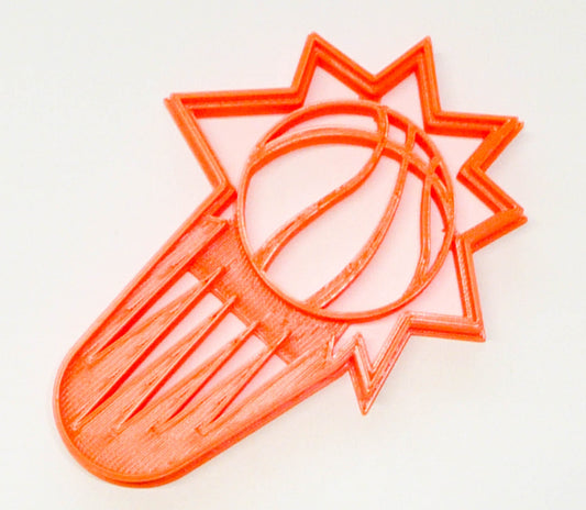 6x Phoenix Suns Fondant Cutter Cupcake Topper 1.75 IN USA FD2762