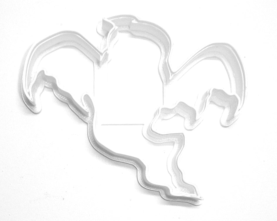 Flying Ghost Outline Spooky Scary Haunted Halloween Cookie Cutter USA PR2940