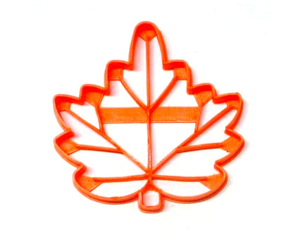 6x Maple Leaf With Detail Fondant Cutter Cupcake Topper 1.75 IN USA FD2943