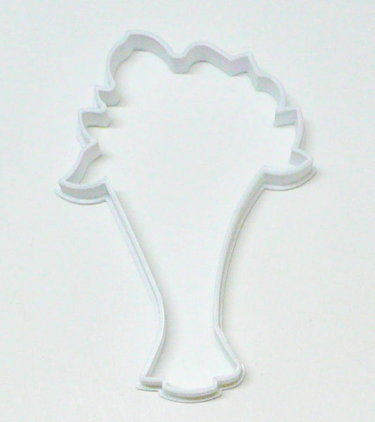 6x Flower Bouquet Outline Fondant Cutter Cupcake Topper 1.75 IN USA FD2982