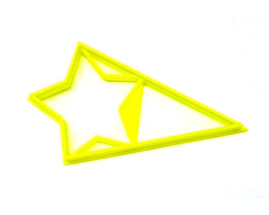 6x Star With Triangle Fondant Cutter Cupcake Topper 1.75 IN USA FD3048