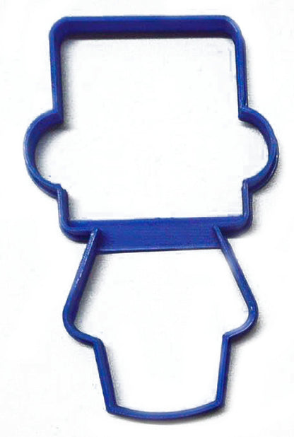 6x Boy Body With Square Head Fondant Cutter Cupcake Topper 1.75 IN USA FD3075