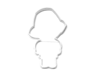 6x Pilgrim Boy Outline Fondant Cutter Cupcake Topper 1.75 IN USA FD3107