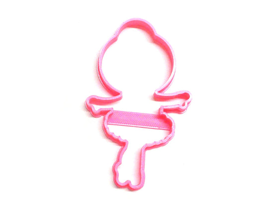 6x Ballerina Pose 2 Fondant Cutter Cupcake Topper 1.75 IN USA FD3271