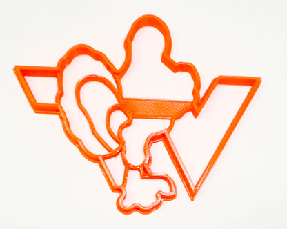 6x Virginia Tech Univ VT Hokies Fondant Cutter Cupcake Topper 1.75 IN USA FD3284