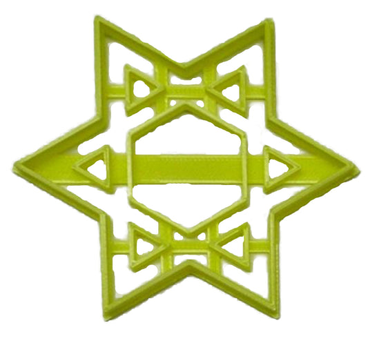 6x Star Of David Fondant Cutter Cupcake Topper 1.75 IN USA FD3286