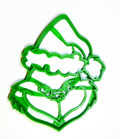 Grinch Head Dr Seuss Christmas Cartoon Cookie Cutter Made in USA PR682