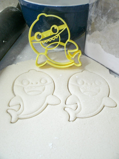 Baby Shark Family Song Viral Kids Dance Video Set Of 5 Cookie Cutters USA PR1158