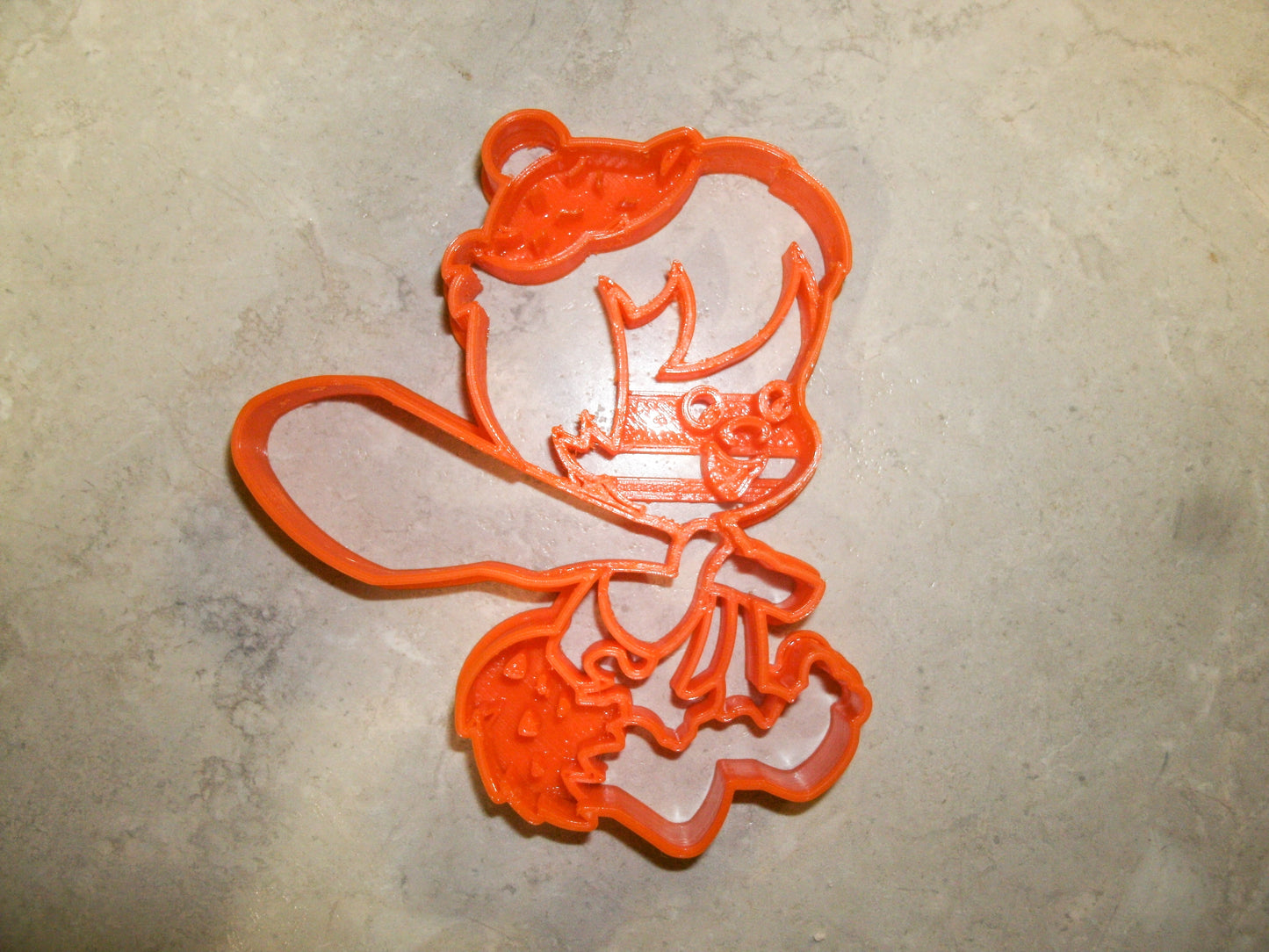 6x Bamm-Bamm Rubble Fondant Cutter Cupcake Topper 1.75 IN USA FD2260