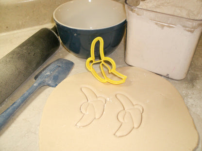 Half Peeled Banana Fruit Healthy Food Plantain Cookie Cutter Made In USA PR2106