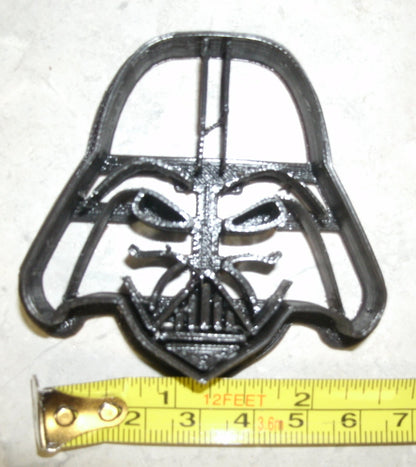 Darth Vader Helmet Star Wars Character Small Cookie Cutter Made in USA PR99S