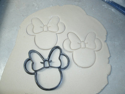 Mickey and Minnie Mouse Head Ear Outlines Set Of 2 Cookie Cutters USA PR1017
