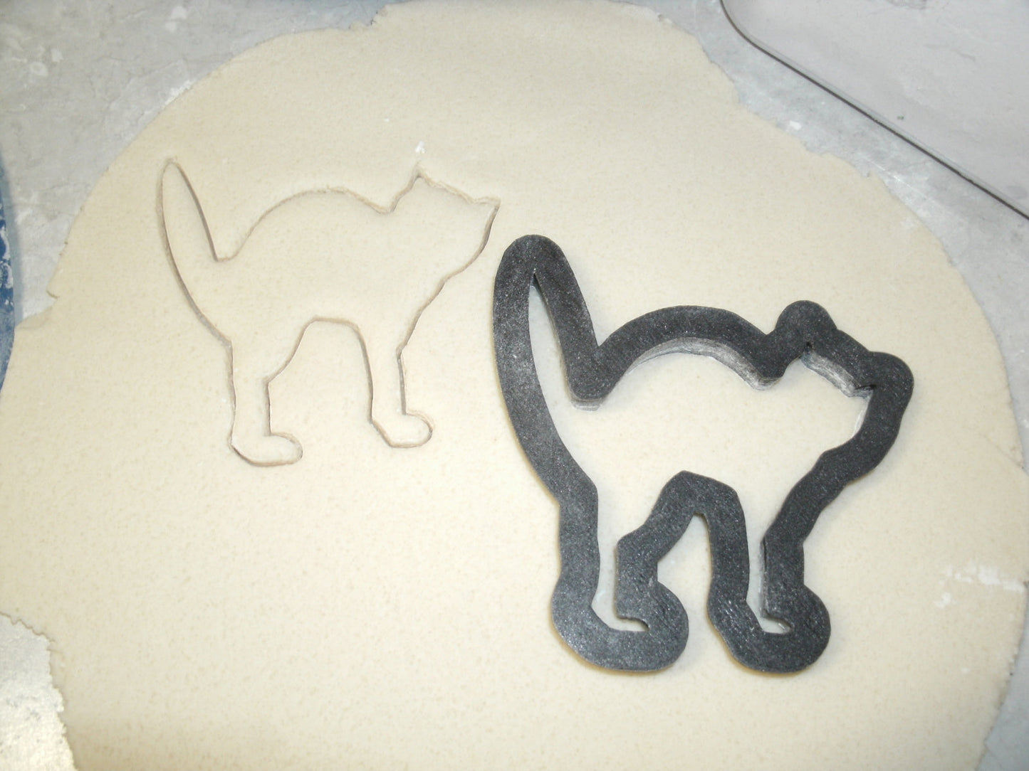 Scary Black Cat Halloween Feline Cookie Cutter Baking Tool USA PR115